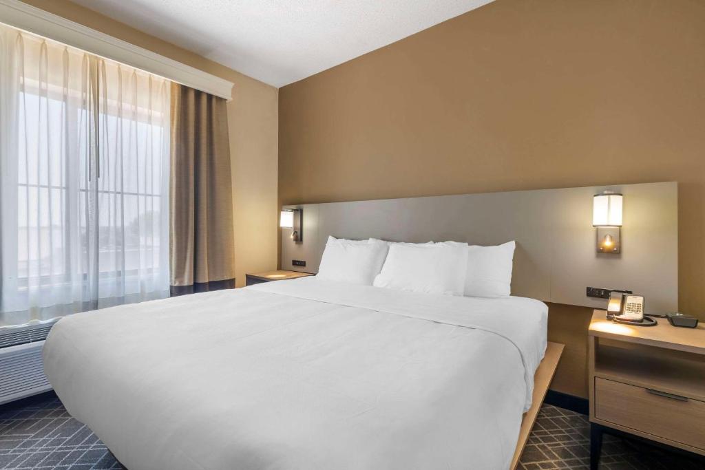 Postel nebo postele na pokoji v ubytování Comfort Suites McKinney-Allen