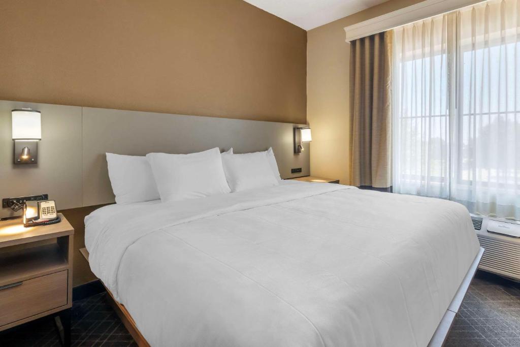Postel nebo postele na pokoji v ubytování Comfort Suites McKinney-Allen