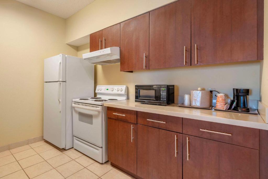 Kuchyň nebo kuchyňský kout v ubytování Comfort Suites McKinney-Allen
