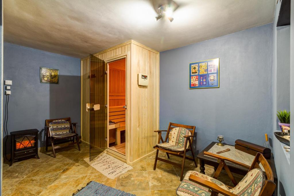 Posezení v ubytování Villa Kalia