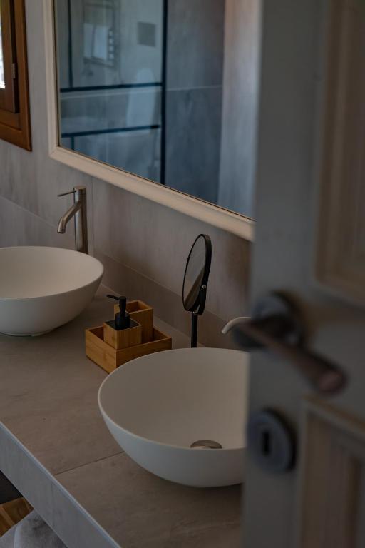 Koupelna v ubytování B&B Villa Argiolas