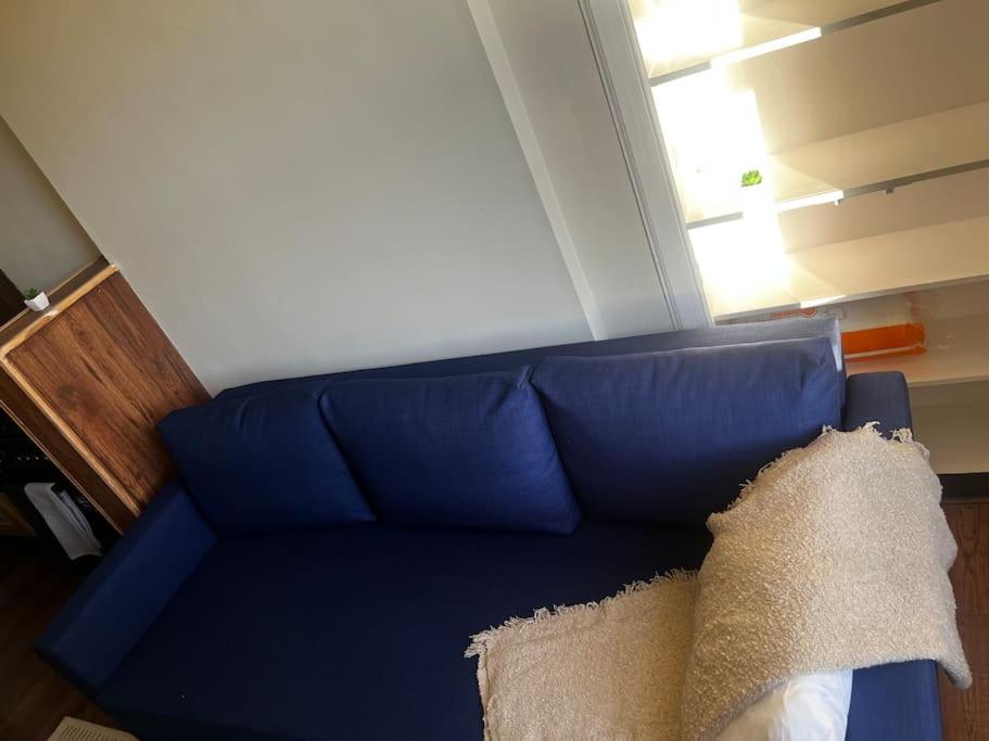 Χώρος καθιστικού στο One Bedroom Apartment in Gorgie with new central heating system