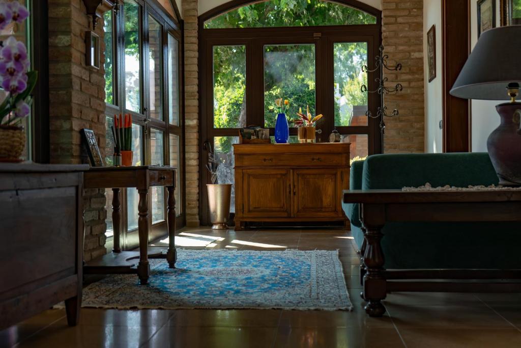 Posezení v ubytování B&B Villa Argiolas