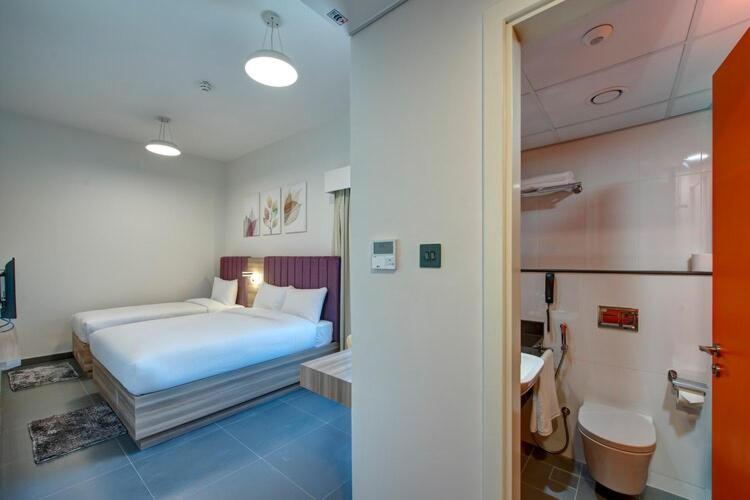 Koupelna v ubytování Wescott Hotel
