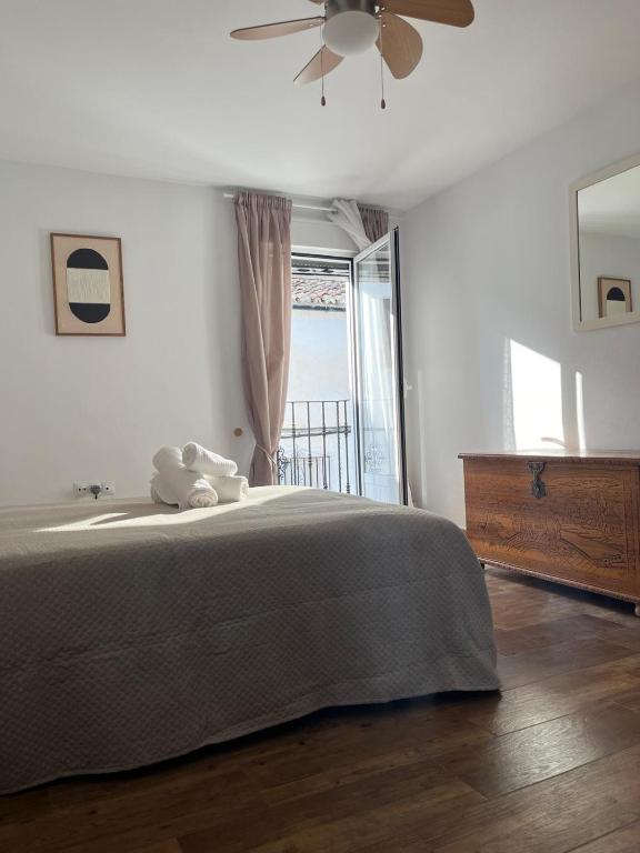 Postel nebo postele na pokoji v ubytování Los cortinales