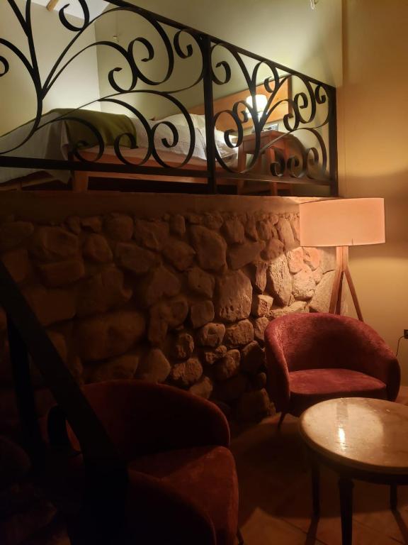 Posezení v ubytování Casa de La Chola