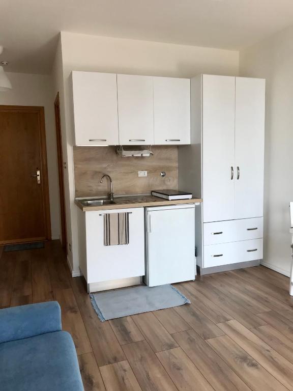 Kuchyň nebo kuchyňský kout v ubytování Monolocale a Torre Pellice