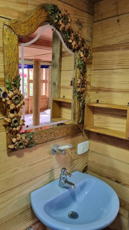 Koupelna v ubytování PANCHIGUA HOSTEL