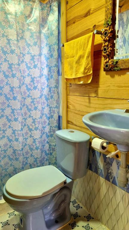Koupelna v ubytování PANCHIGUA HOSTEL