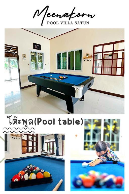Biliár nebo kulečník v ubytování Meenakorn Pool Villa Satun