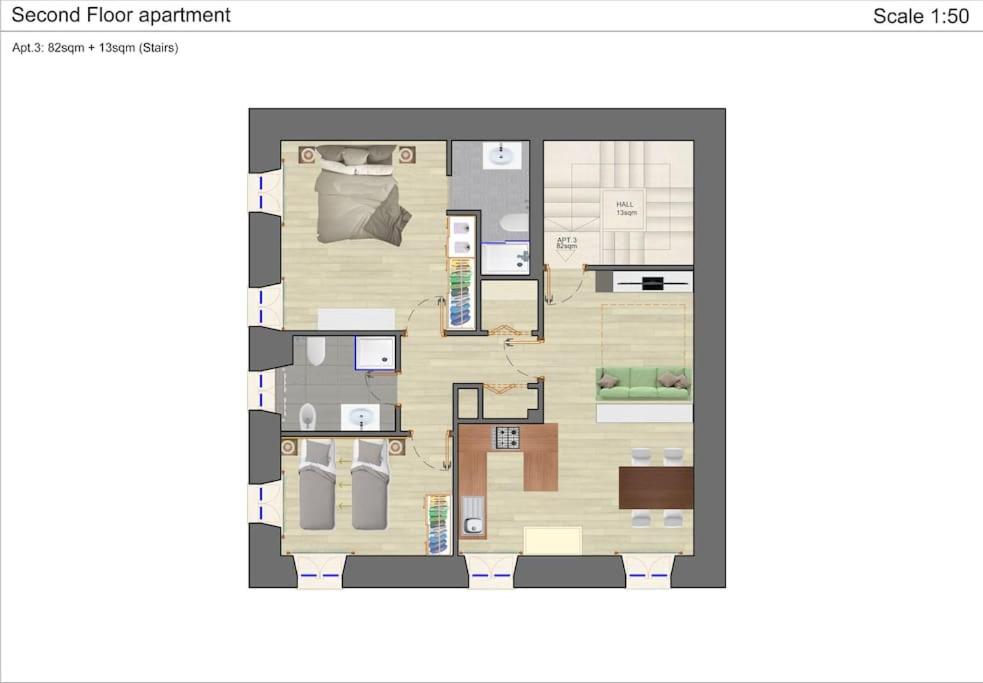 Casa Magenta Apartment 2 - Appartement Met 2 Slaapkamers