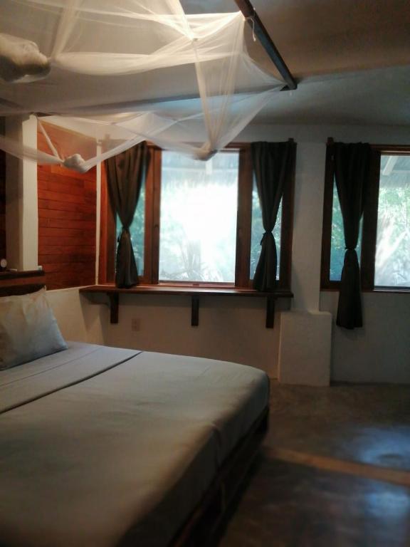 Letto o letti in una camera di Casa Gaviota