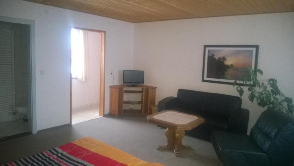 Posezení v ubytování Wiedaer Hütte