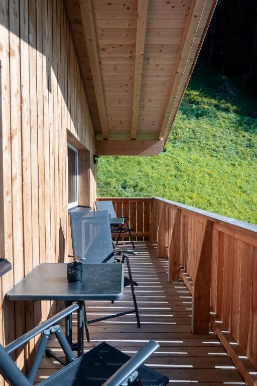Svalir eða verönd á Nagelehof Apartment Bendelstein
