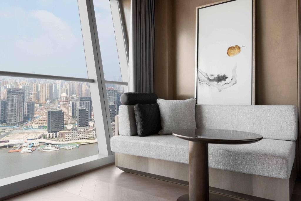 Posezení v ubytování JW Marriott Marquis Hotel Shanghai Pudong