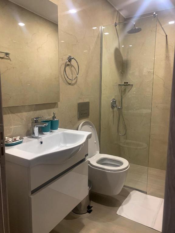 Koupelna v ubytování Star Hotel Saranda