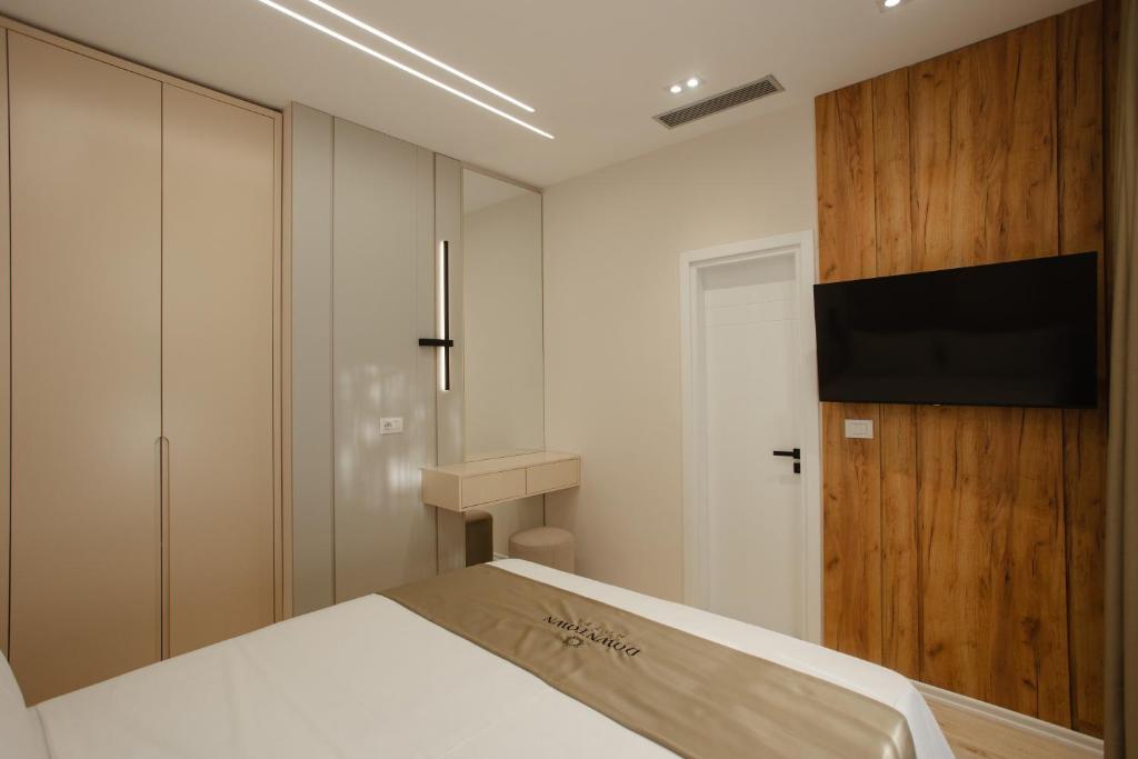 Koupelna v ubytování Downtown Hotel