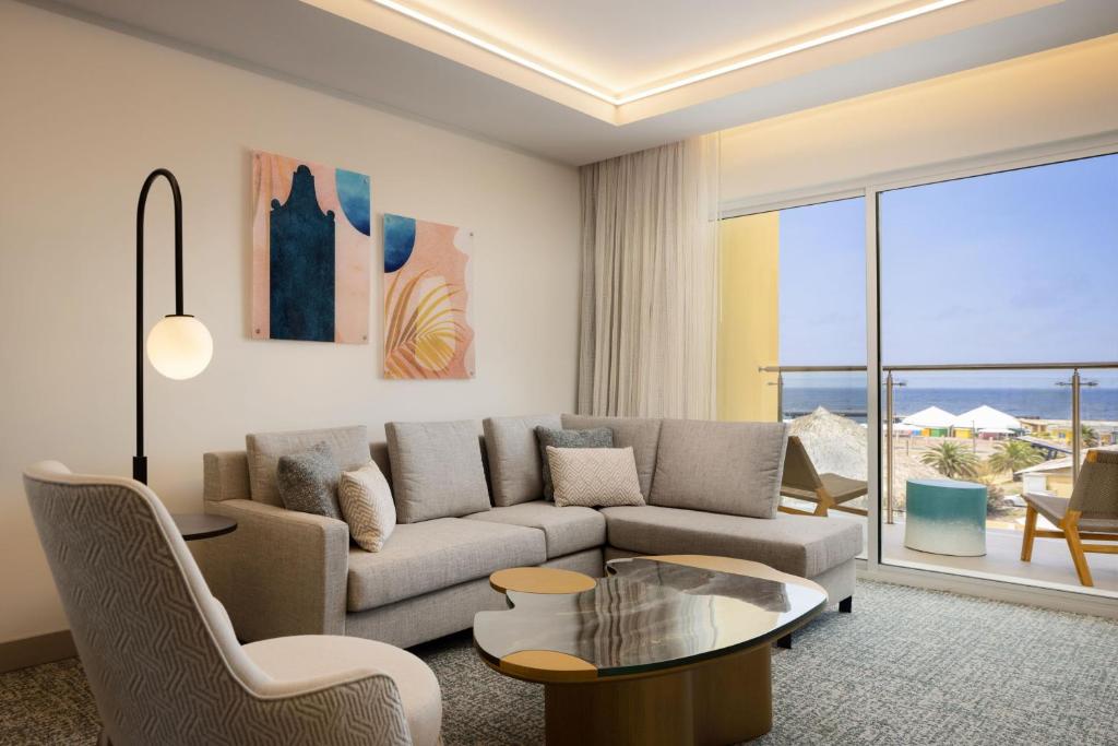 Istumisnurk majutusasutuses Courtyard by Marriott Curacao