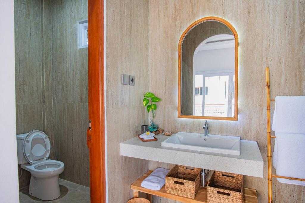 Koupelna v ubytování Tirta Mumbul Villa