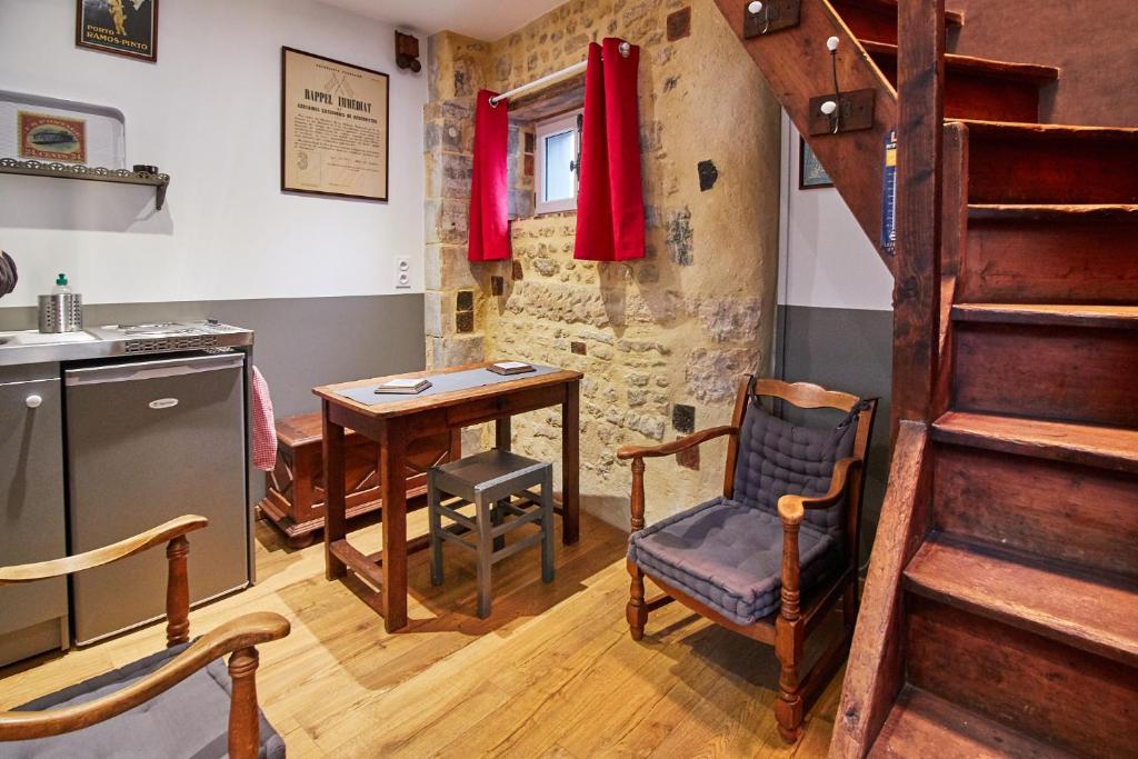 Posezení v ubytování La Plus Petite Maison De France