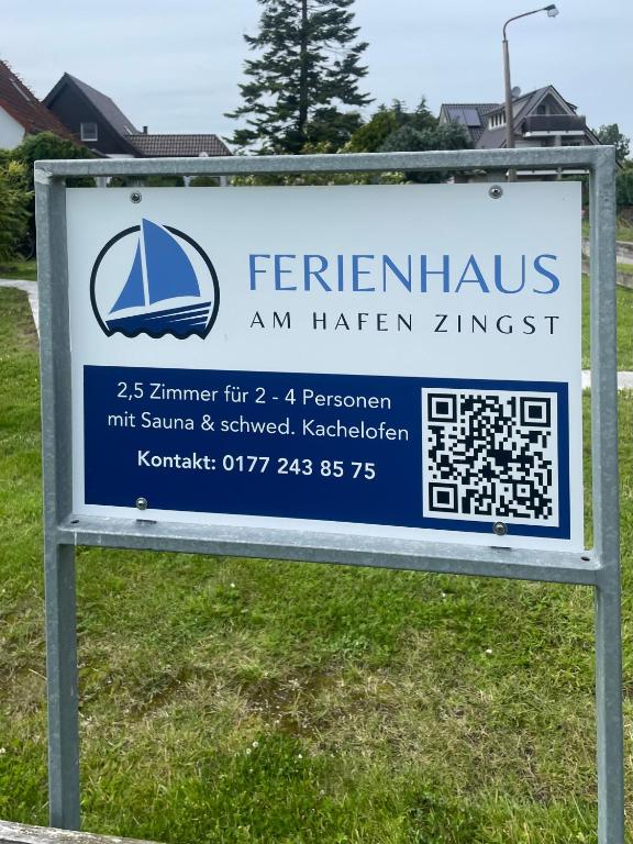 Certifikát, hodnocení, plakát nebo jiný dokument vystavený v ubytování Ferienhaus am Hafen Zingst