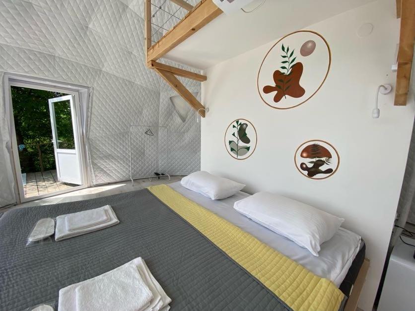 Postel nebo postele na pokoji v ubytování Wine Space