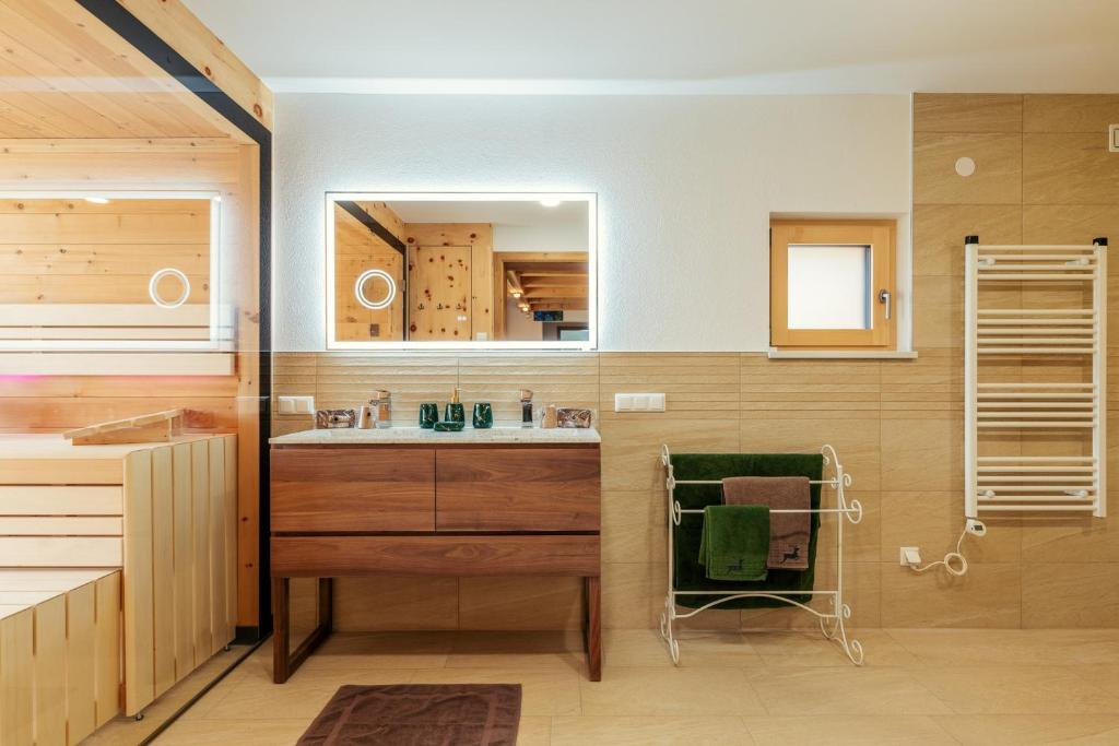 Koupelna v ubytování ALMCHALET Smaragd