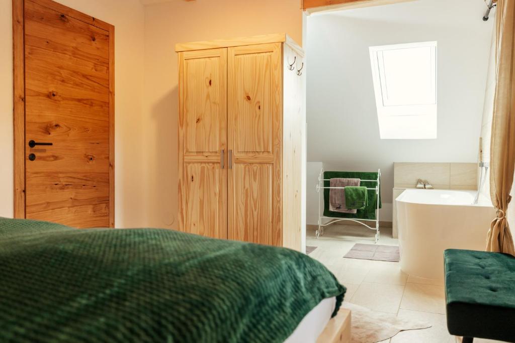 Koupelna v ubytování ALMCHALET Smaragd
