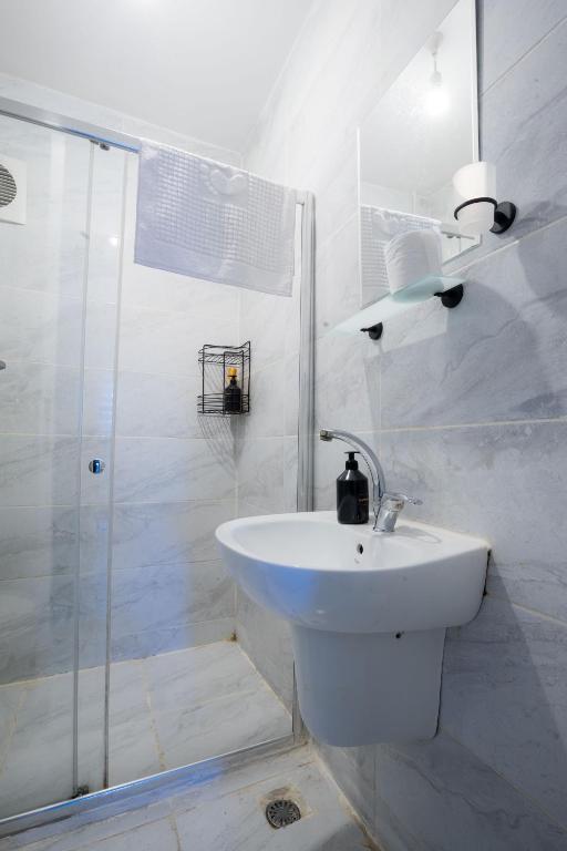 Koupelna v ubytování Zelya İstanbul flats