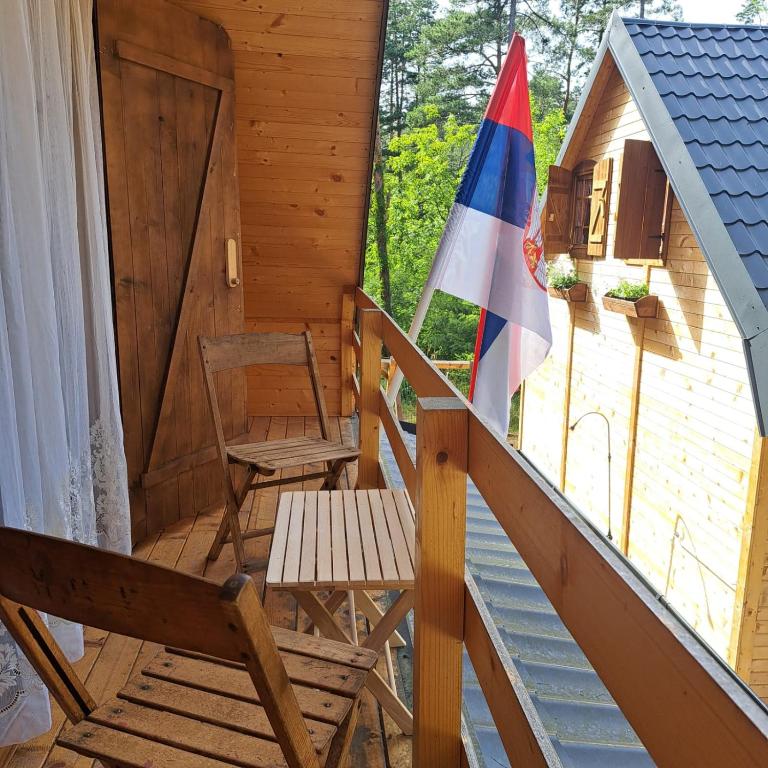 Balkón nebo terasa v ubytování Vile Bliznakinje