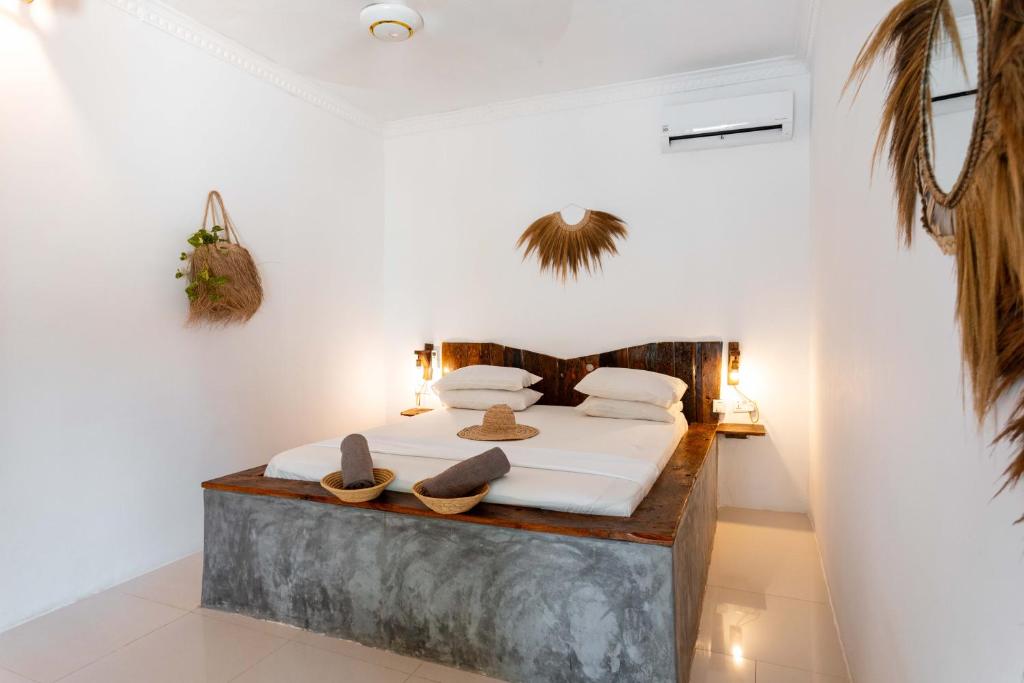Postel nebo postele na pokoji v ubytování Maisha Matamu Beach Hotel Paje