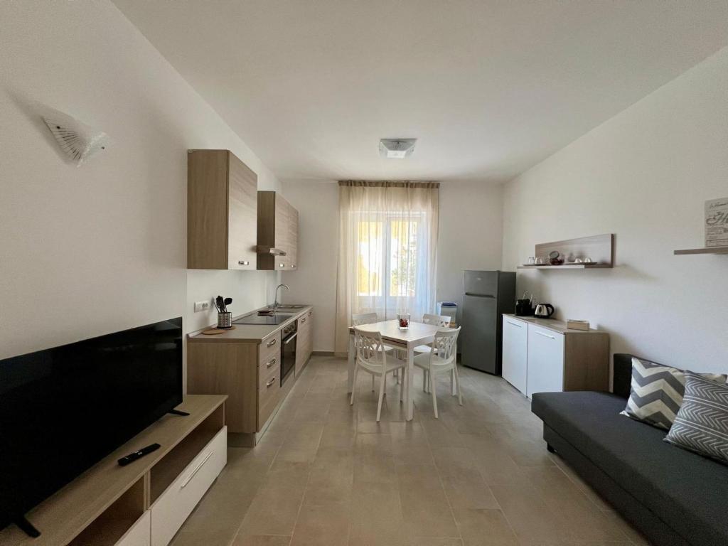 Kuchyň nebo kuchyňský kout v ubytování Health&Beach Apartment