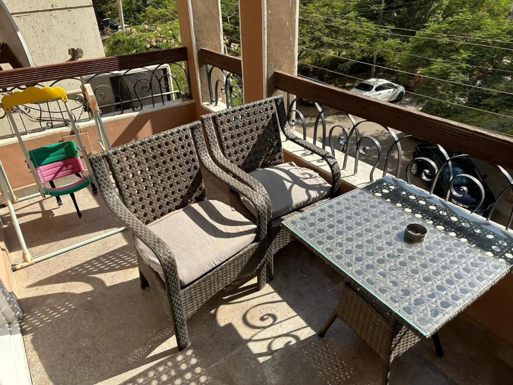 Balkón nebo terasa v ubytování Cairo Airport Inn