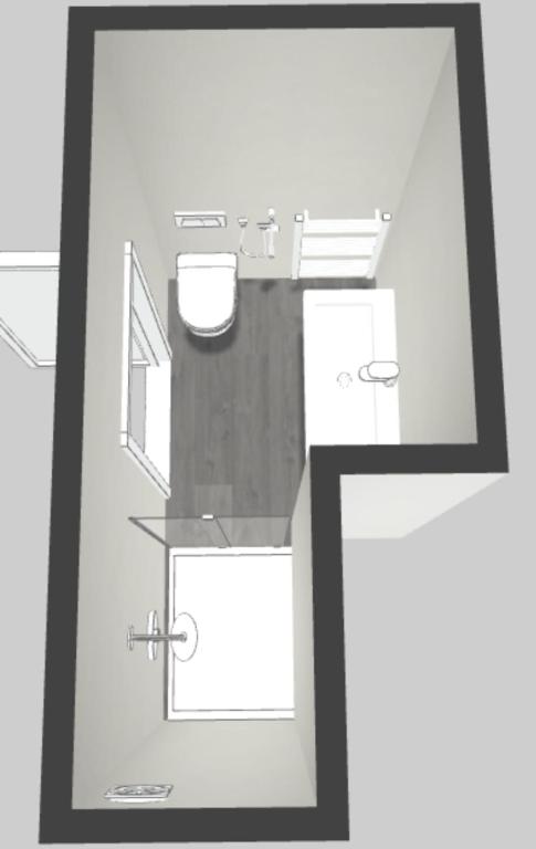 A bathroom at Hotel Week End