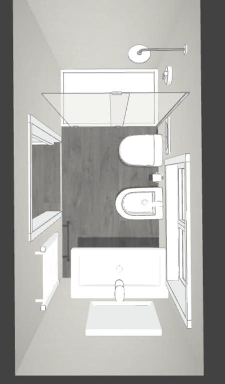 A bathroom at Hotel Week End