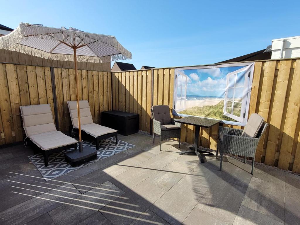 Μπαλκόνι ή βεράντα στο Luxe kamer Langendam 48 met privé terras