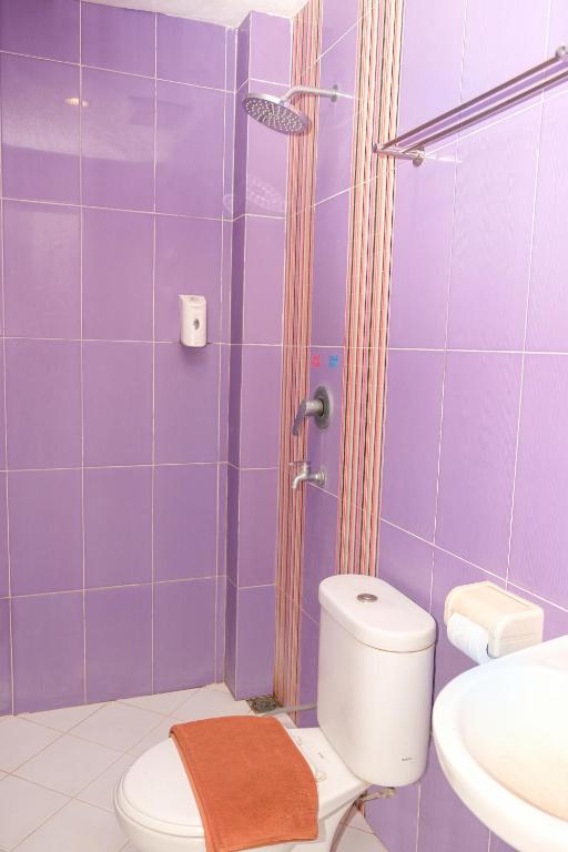 Koupelna v ubytování Hotel Dalu