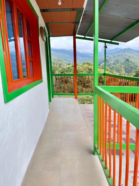 Balkón nebo terasa v ubytování Hostal Bamboo