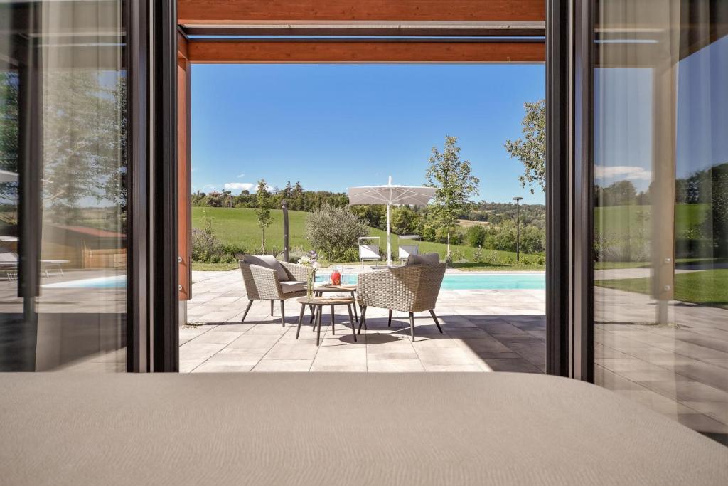 Tenuta Cà Bassa - Doppel- Oder Zweibettzimmer Mit Poolblick