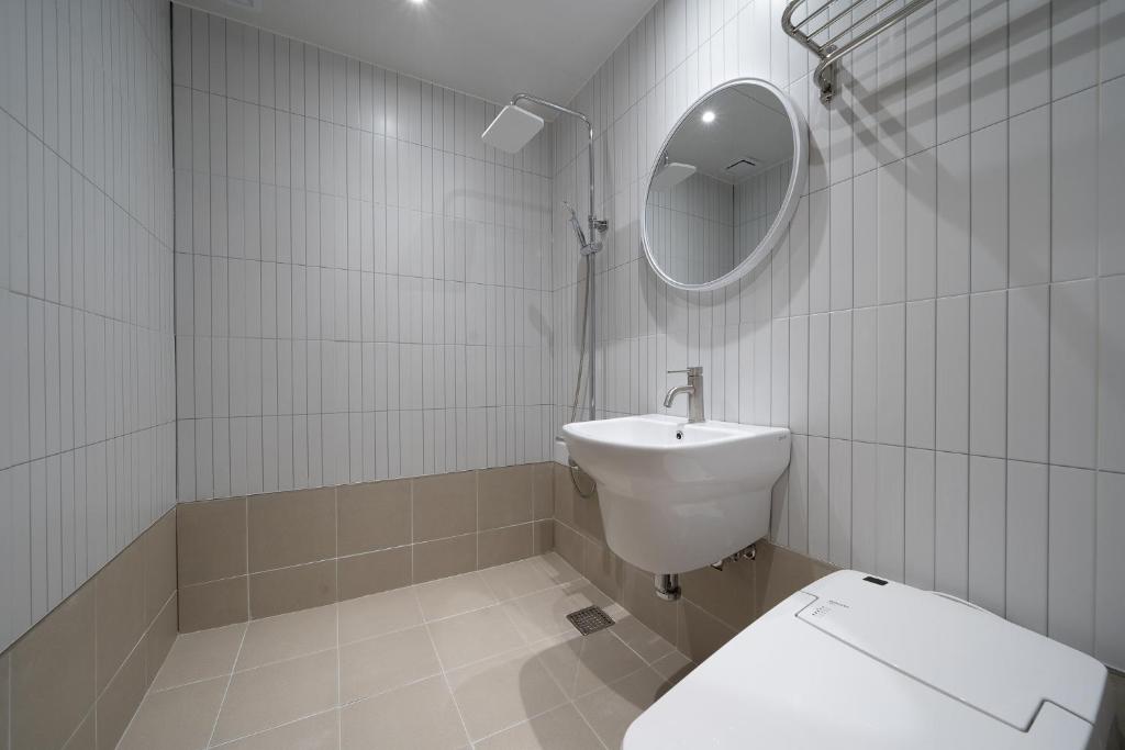 Koupelna v ubytování Gapyeong hotel GRAZIE