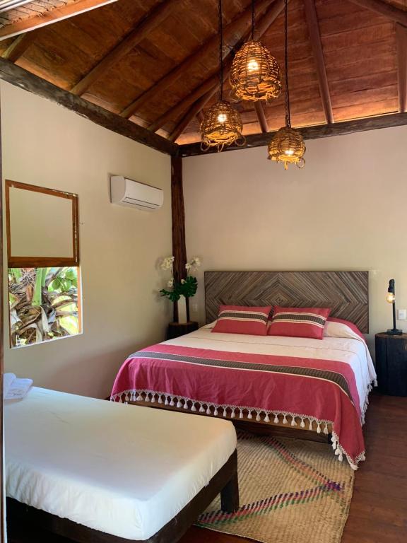 Ένα ή περισσότερα κρεβάτια σε δωμάτιο στο Casa San Carlos