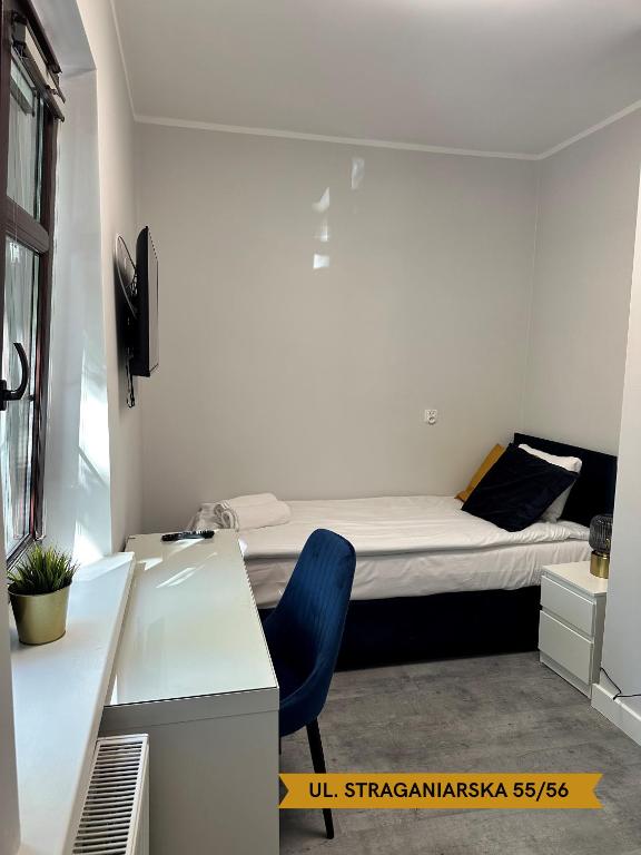 Posteľ alebo postele v izbe v ubytovaní Lunette Apartments