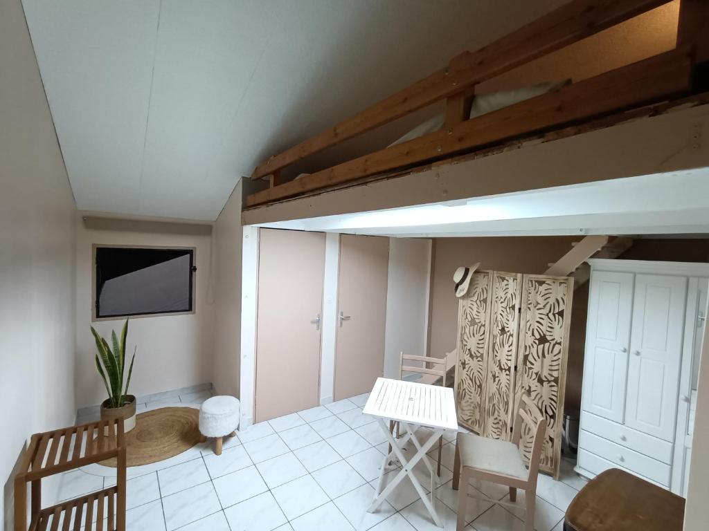 Posezení v ubytování Chambre cosy
