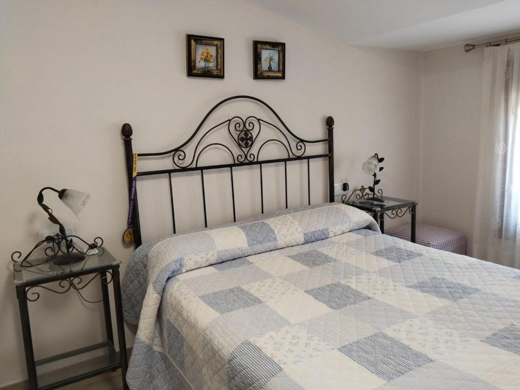 Katil atau katil-katil dalam bilik di Casa Rural Aires del Moncayo