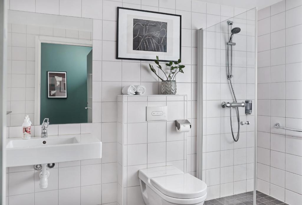 Koupelna v ubytování Smarthotel Oslo