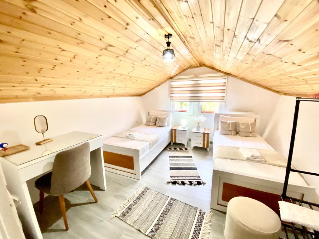 Postel nebo postele na pokoji v ubytování Guest House Rean