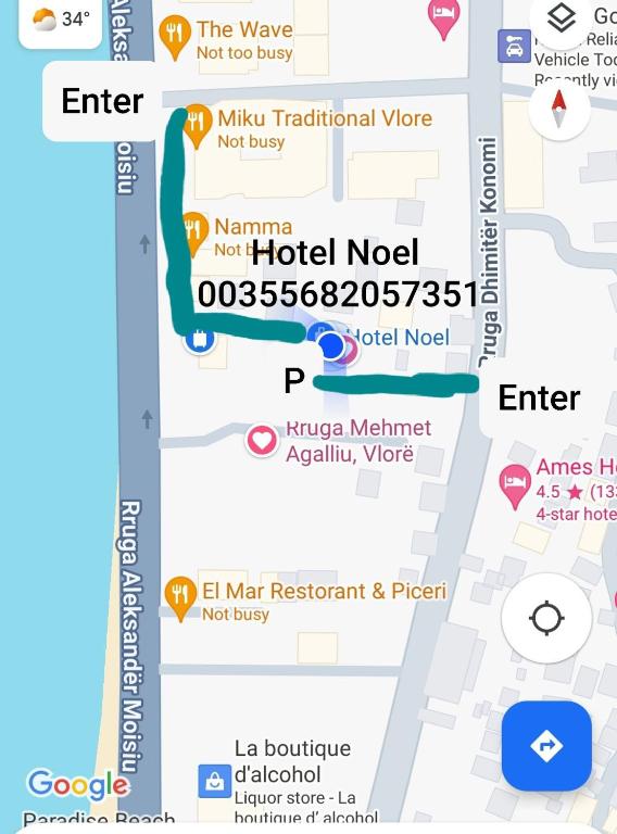 Certifikát, hodnocení, plakát nebo jiný dokument vystavený v ubytování Hotel Noel