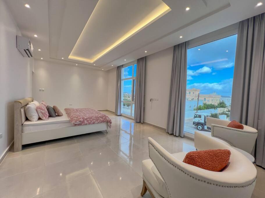 Posezení v ubytování Jabal Akhdar Rummana Villa
