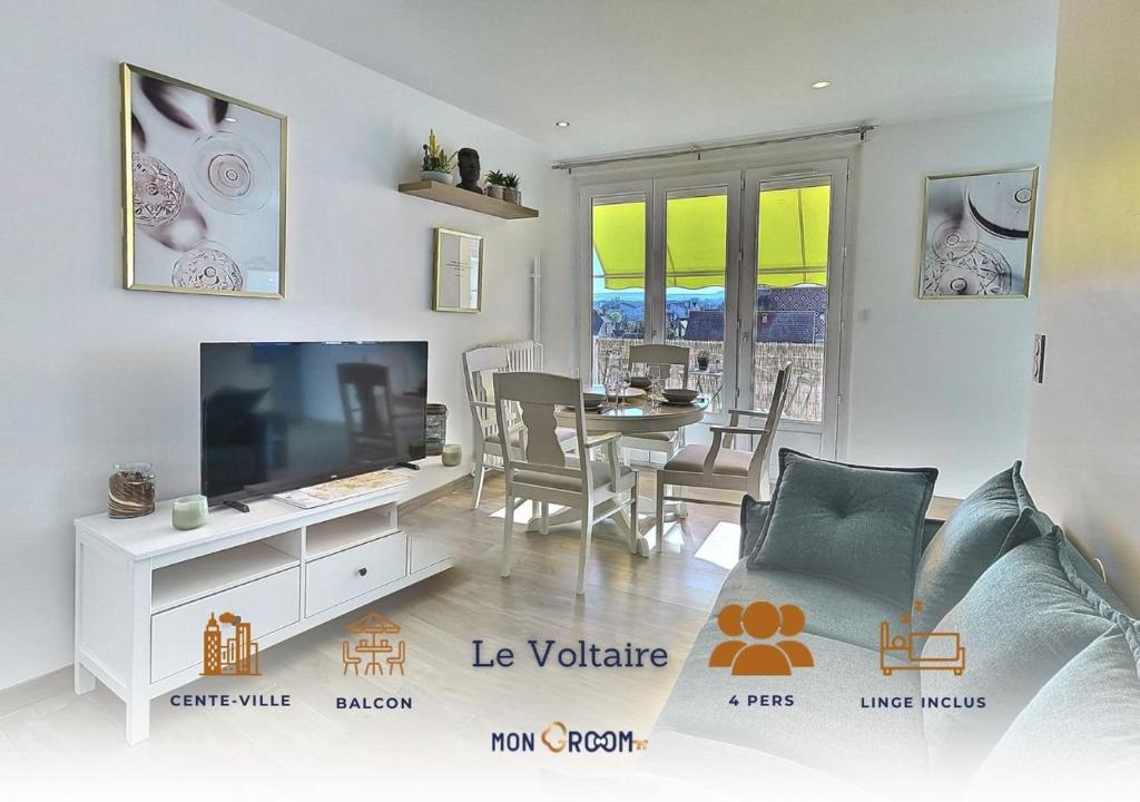 Photo de la galerie de l'établissement Le Voltaire - Balcon - 2 chb - 3 lits - 2 min Gare et cente-ville - Mon Groom, à Troyes