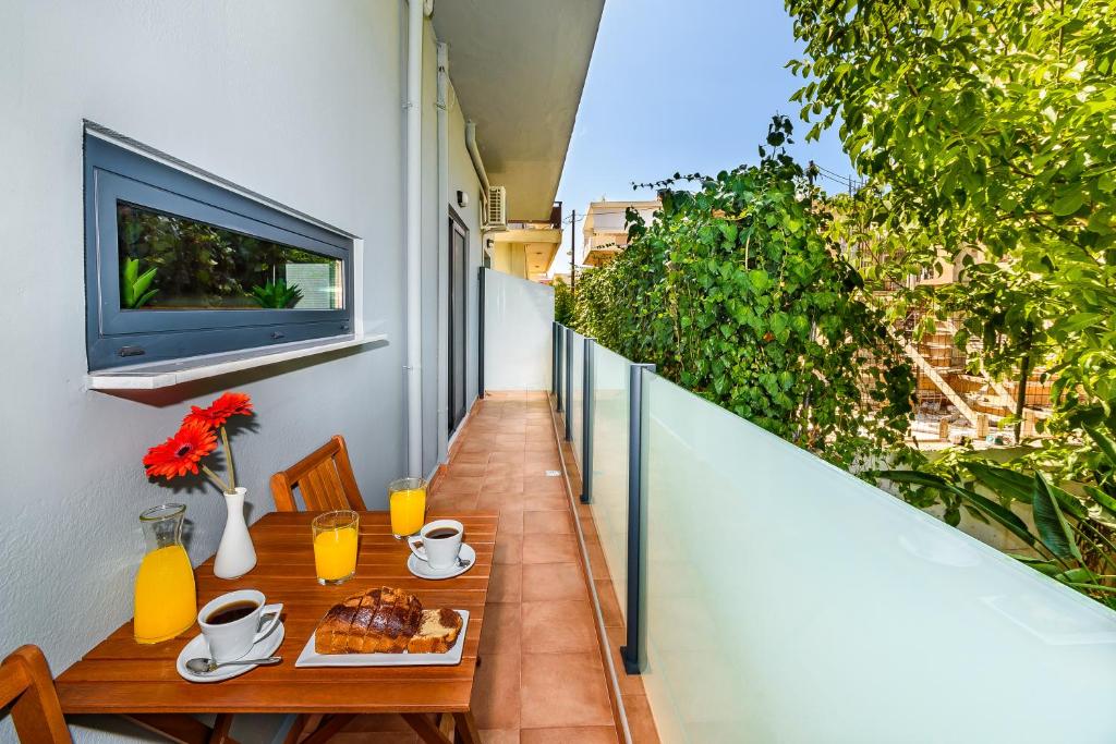 Balkon lub taras w obiekcie Vintage City Apartments